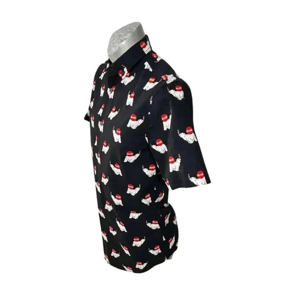 Coca-Cola Shirt Men Size S Black Red White Coke Logo  Polar Bear Cotton - Picture 4 of 6